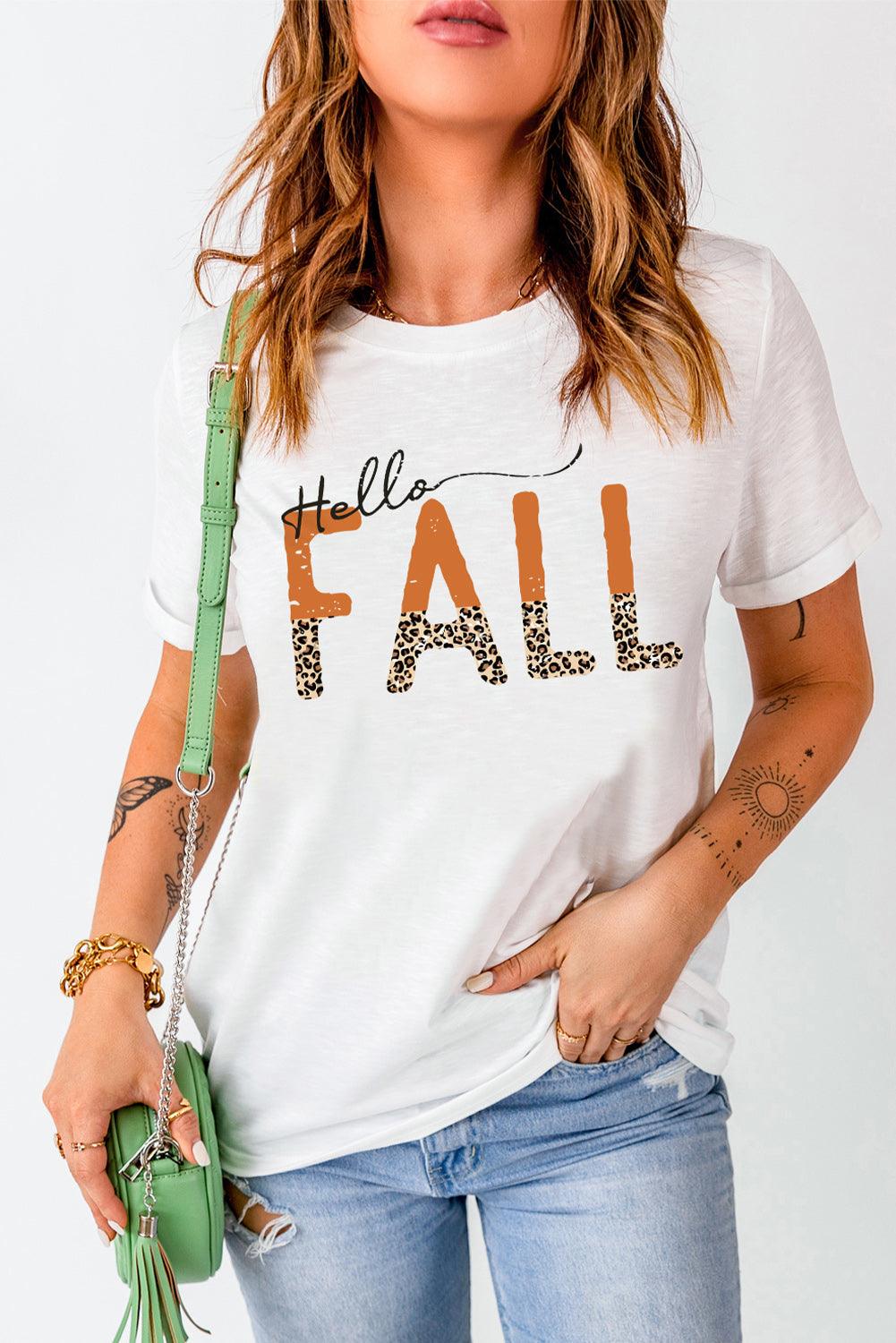 HELLO FALL Graphic Tee - Olive Ave