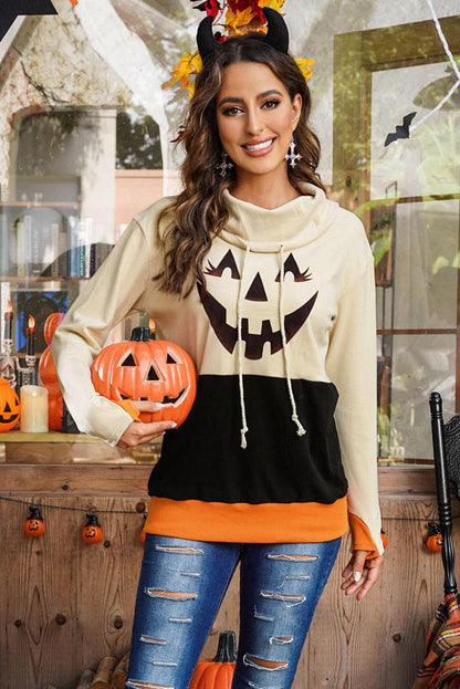 Jack-O'-Lantern Graphic Sweatshirt - Olive Ave