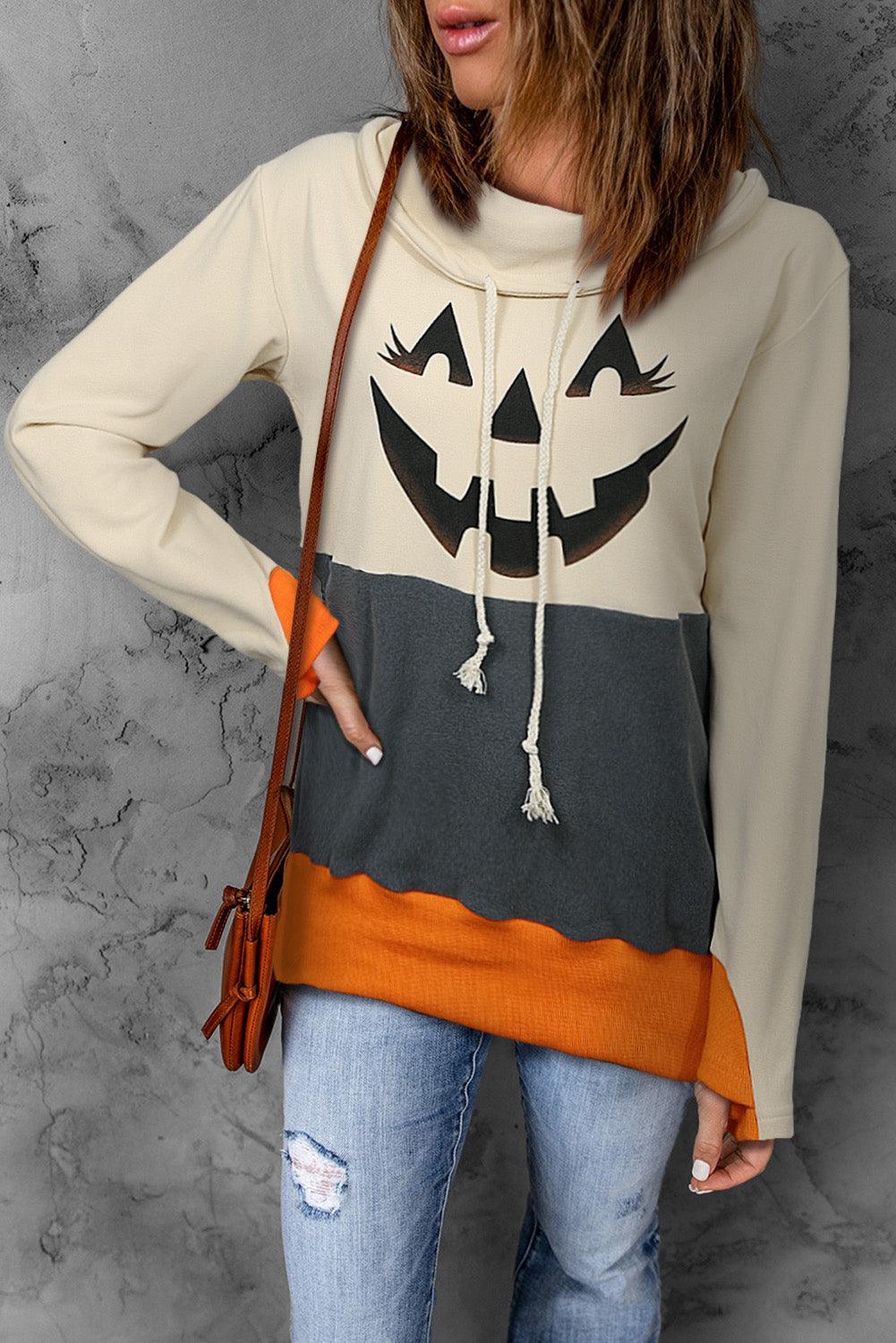 Jack-O'-Lantern Graphic Sweatshirt - Olive Ave