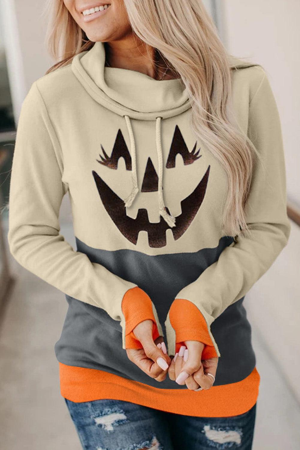 Jack-O'-Lantern Graphic Sweatshirt - Olive Ave