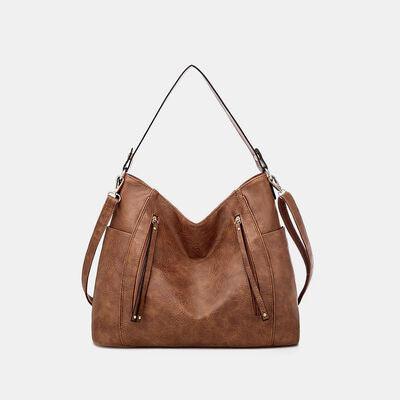 Janie Leather Tote Bag in 5 Colors - Olive Ave