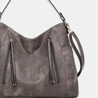 Janie Leather Tote Bag in 5 Colors - Olive Ave