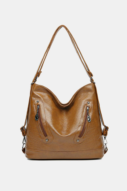 Leather Shoulder Bag - Olive Ave