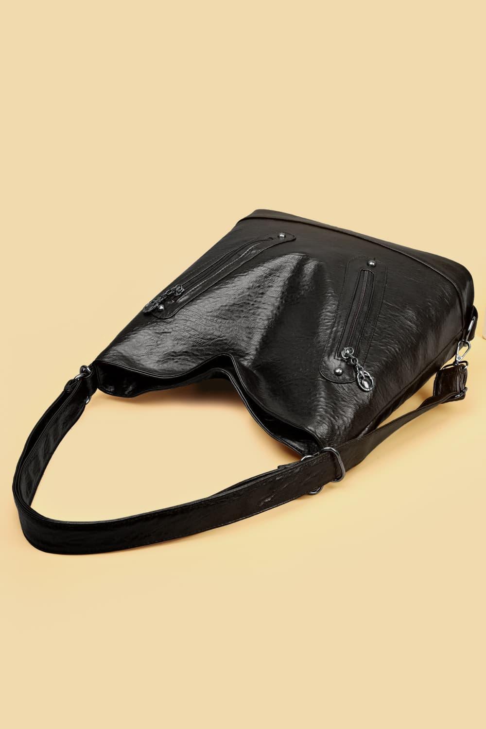 Leather Shoulder Bag - Olive Ave