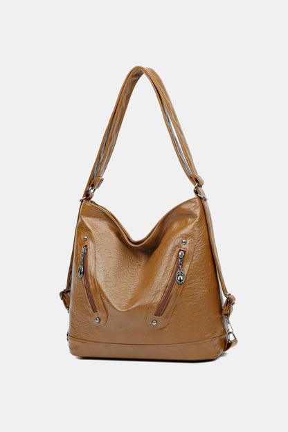 Leather Shoulder Bag - Olive Ave