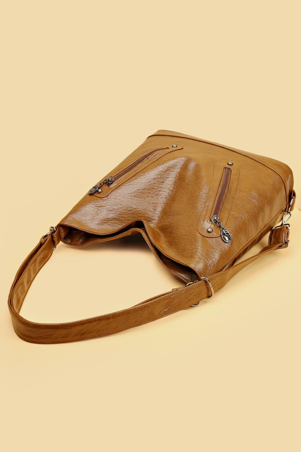 Leather Shoulder Bag - Olive Ave