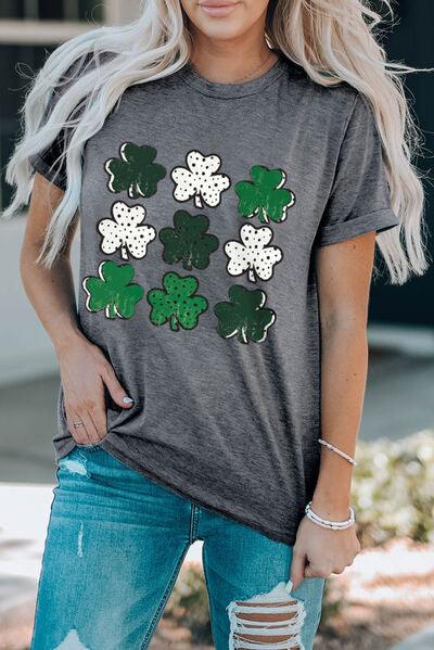 Lucky Clover Short Sleeve T-Shirt - Olive Ave