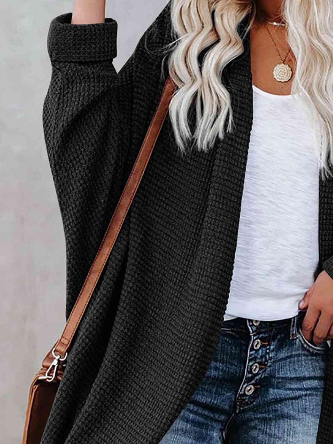 Open Front Long Sleeve Cardigan in 9 Colors - Olive Ave