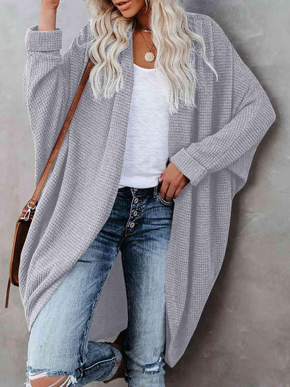 Open Front Long Sleeve Cardigan in 9 Colors - Olive Ave