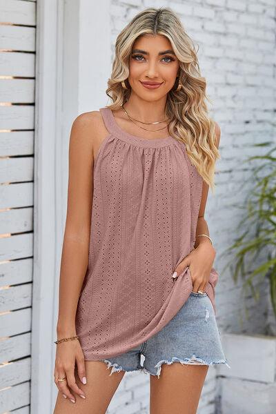 Openwork Wide Strap Tank in 6 colors - Olive Ave