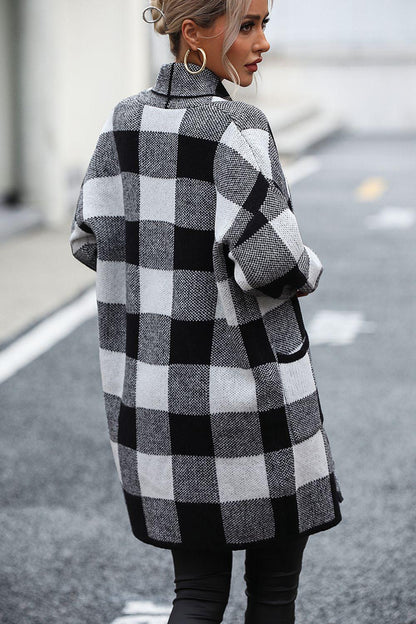 Plaid Cardigan with Pocket in 4 Colors - Olive Ave