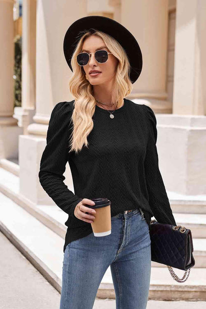 Puff Sleeve Blouse in 7 Colors - Olive Ave