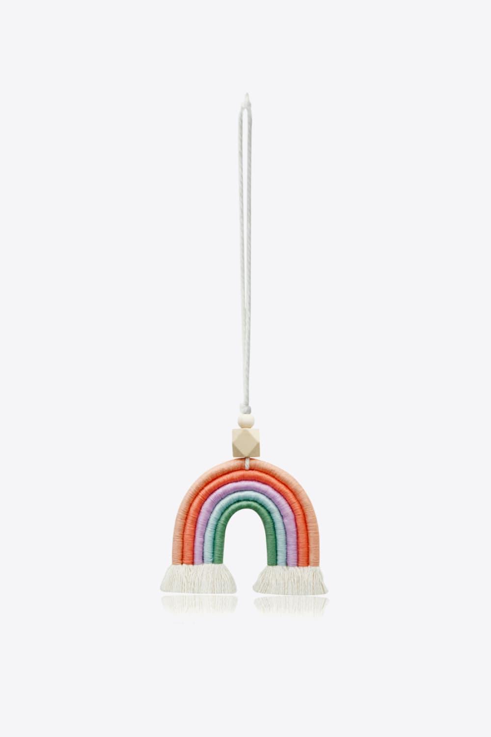 Rainbow Fringed Rear View Mirror Accessory - Olive Ave