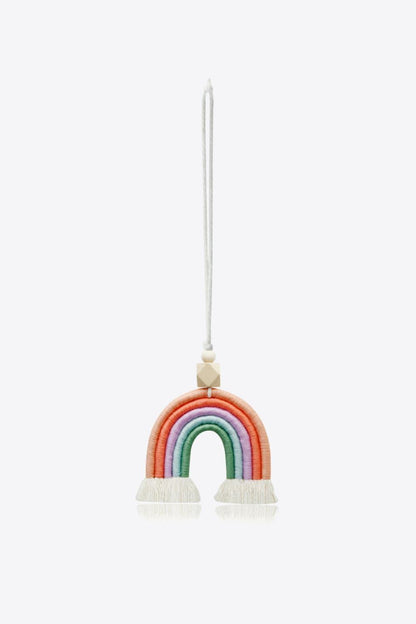 Rainbow Fringed Rear View Mirror Accessory - Olive Ave