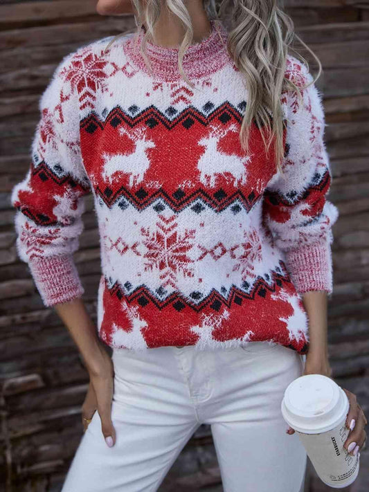 Reindeer Sweater - Olive Ave