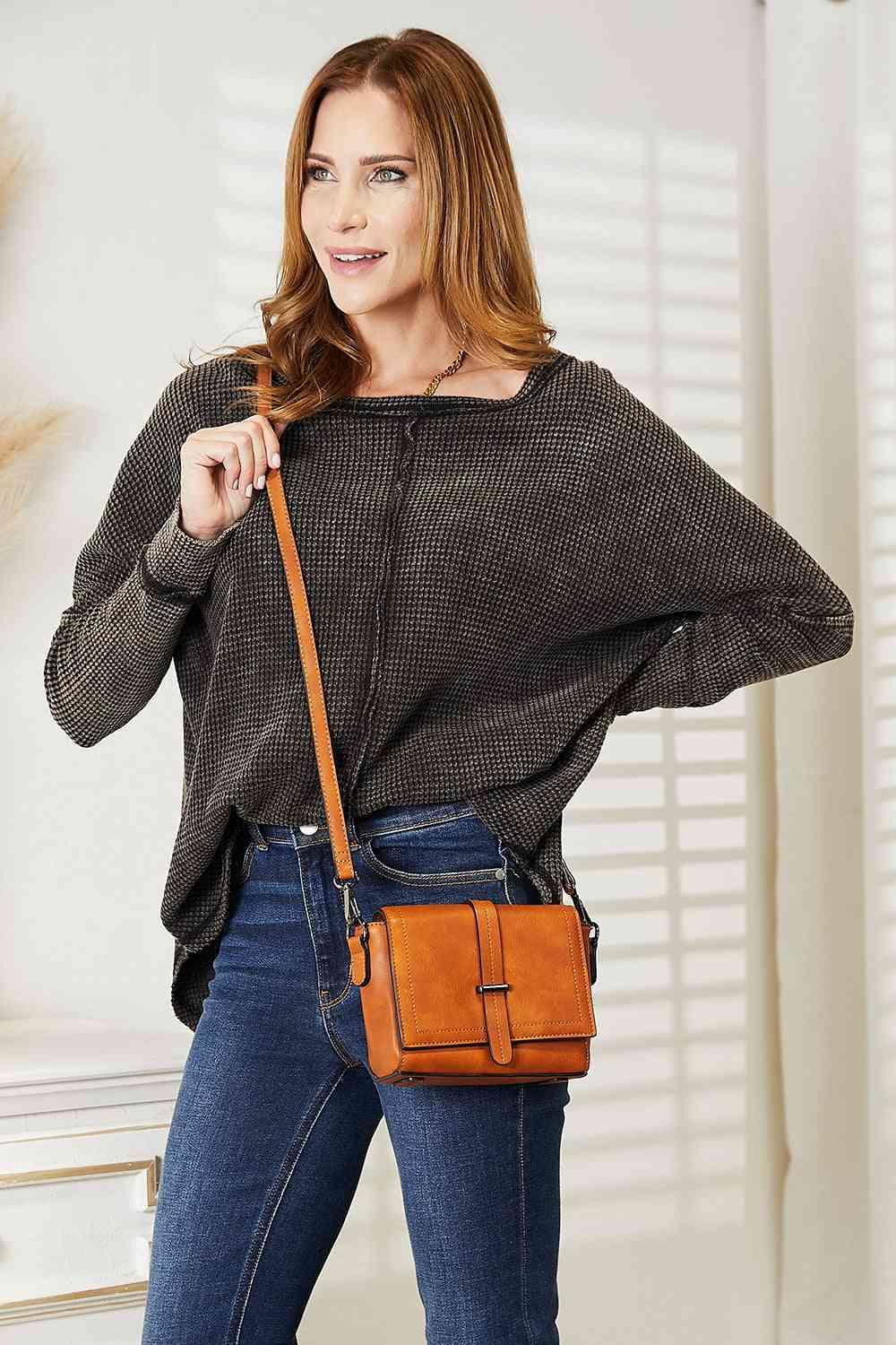 Roxy Leather Crossbody Bag - Olive Ave