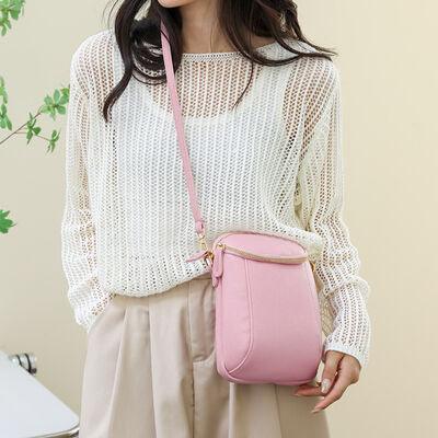 Violet Leather Crossbody Bag in 5 colors - Olive Ave